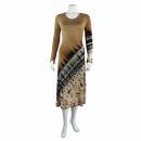 longsleeve dress - flared dress - Batik - Tie Dye - Jersey