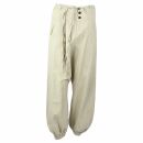 Unisex harem pants - Aladdin pants with wooden buttons -...