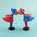 Muñecos magnéticos para besar - pareja para besar - retro clásico