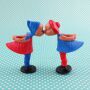 Muñecos magnéticos para besar - pareja para besar - retro clásico