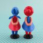 Muñecos magnéticos para besar - pareja para besar - retro clásico