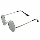 Round sunglasses - Round Future - Nickel frame - 4.5 cm diameter