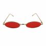 Schmale Sonnenbrille - Oval Future - 90s Retro - 6x2,5 cm