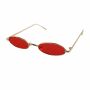 Schmale Sonnenbrille - Oval Future - 90s Retro - 6x2,5 cm