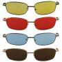 Schmale Sonnenbrille - Oblong Future - 90s Retro - 5,5x3,5 cm