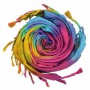 Kufiya - Keffiyeh - Multicolor-batik-tiedye 03 - Rainbow...