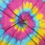 Kefiah - colorato-batik-tiedye 03 - Rainbow Spiral - Shemagh - Sciarpa Arafat