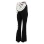 flared trousers - Batik - Tie Dye - Jersey - Retro - 60s - 70s - white - black