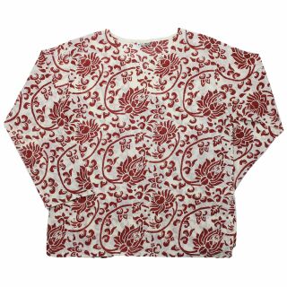 Hemd - Bluse - Oberhemd - Sommerhemd - Tunika - Lotusblüte Muster natur