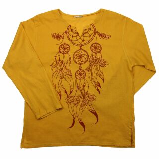 Camisa - Blusa - Camisa de verano - Túnica - Atrapasueños amarillo
