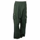 Unisex Haremshose - Pumphose - Sarouel mit Knopfleiste - Yogi Pants - Cargohose - grün