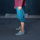 3/4 Unisex harem pants - bloomers - Sarouel with button front - Yogi Pants - Cargo pants - teal