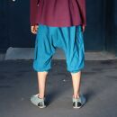 3/4 Unisex Haremshose - Pumphose - Sarouel mit Knopfleiste - Yogi Pants - Cargohose - petrol