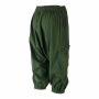 3/4 Pantalones de harén unisex - bombachos - Sarouel con botón frontal - Pantalones Yogi - Pantalones cargo - verde