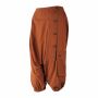 3/4 Unisex harem pants - bloomers - Sarouel with button front - Yogi Pants - Cargo pants - reddish brown