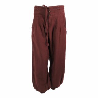 Pantaloni harem unisex - pantaloni Aladdin con bottoni di legno - bloomers - Yogi Pants - bordeaux