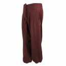 Pantalones de harén unisex - Pantalones de Aladino con botones de madera - bombachos - Pantalones Yogui - burdeos