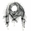 Kufiya - Keffiyeh - Calaveras con huesos grandes blanco -...