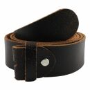 Leather belt - Buckle free belt - Belt - brown - antique...