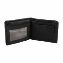 Geldbörse aus Glattleder - medium - schwarz -...