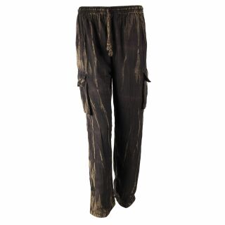 Pantalones de harén - Pantalones Aladino - marrón - cracked look