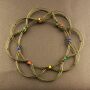 Mandala 4D - malla de alambre decorativo aspecto antiguo - juego de relajación - flor de la vida