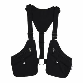 Holster bag - belt bag - holster waistcoat - black - anthracite