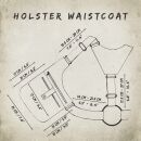 Holster bag - belt bag - holster waistcoat - black - anthracite