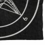 Cotton scarf - gothic pentagram Baphomet - black-white - squared kerchief