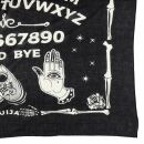 Baumwolltuch - Gothic Ouija 01 - Spiritboard - schwarz-weiß - quadratisches Tuch