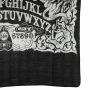 Cotton scarf - gothic Ouija 02 - spiritboard - black-white - squared kerchief