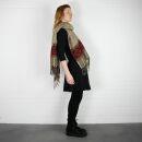Oversized scarf - soft material - XXL cuddly scarf - checkered