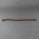 Bracelet - bracelets - tribal macrame - brass bells colored beads - flower