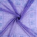 Baumwolltuch - Elefant - lila blau - quadratisches Tuch