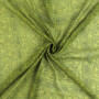 Pañuelo de algodón - Estampado de India 1 - verde negro - Pañuelo cuadrado para el cuello