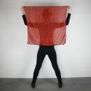 Sciarpa di cotone - Modello dallIndia 1 rosso nero 85x85 cm - foulard quadrato