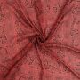 Baumwolltuch - Indisches Muster 1 - rot schwarz 85x85 cm - quadratisches Tuch