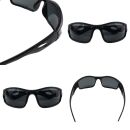 Schmale Sonnenbrille - Riffraff - Bikerbrille - 6x4 cm - schwarz