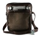 Shoulder bag - Radio - large high brown-dark silver -...