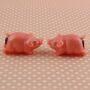 Magnetische Kusspuppen - küssende Schweine - Paar - Retro-Klassiker