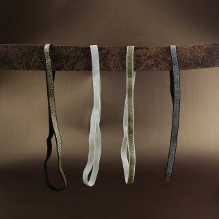 Dehnbares Haarband - Haargummi - Zopfgummi - verschiedene Modelle