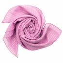Sciarpa di cotone - rosa lurex argento - foulard quadrato