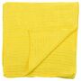Sciarpa di cotone - giallo - lurex argento - foulard quadrato