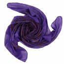 Cotton Scarf - Elephant - purple light - red-black - squared kerchief