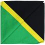 Sciarpa a bandana - Giamaica - verde-nero-giallo - fazzoletto quadrato