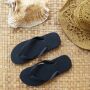 Bade - Sandalen schwarz - Badelatschen - Slipper Thailand - Zehentrenner