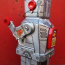 Robot giocattolo - Robot - robot medio - Space Robot - grigio - Robot di latta