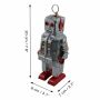 Robot giocattolo - Robot - robot medio - Space Robot - grigio - Robot di latta