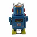 Robot - small robot with drum - blue - tin robot