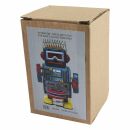 Robot - small robot with drum - blue - tin robot